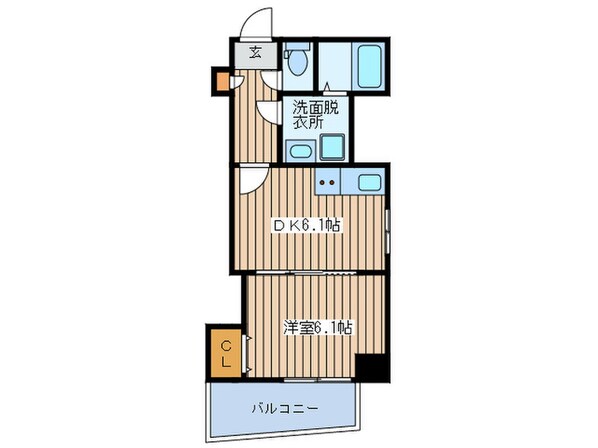 グランデージ難波西の物件間取画像